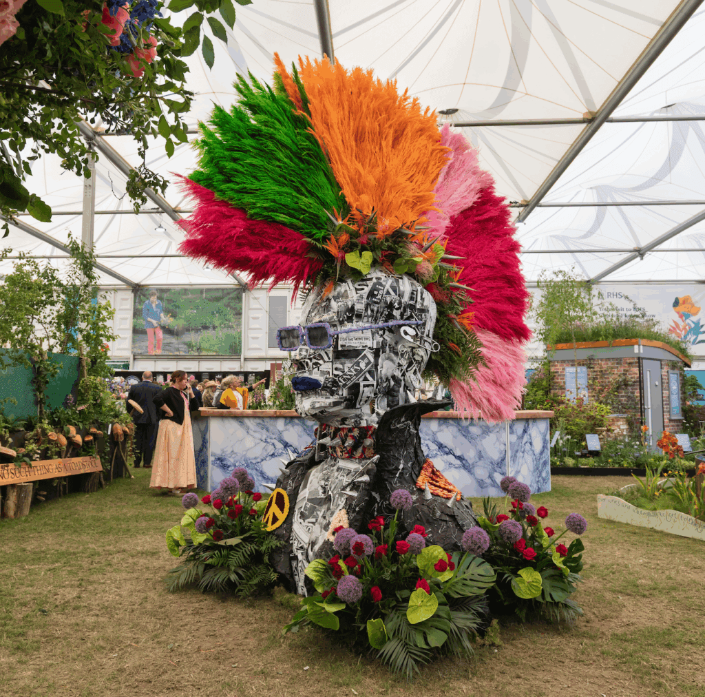 Ricky Paul Punk Rocker at Chelsea Flower Show
